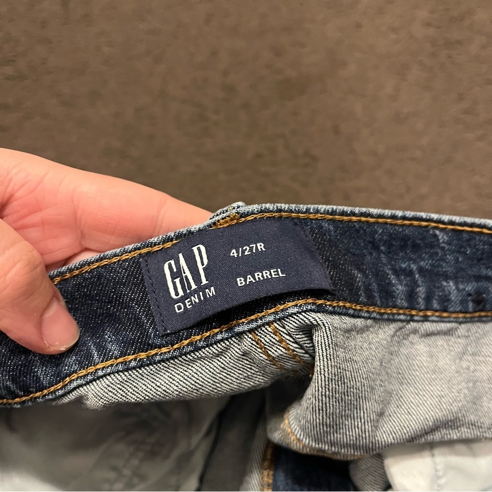Gap Studded High Rise Barrel Jeans - Picture 6 of 9